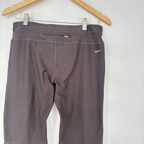 Nike Fit Dry Pants Womens Size Small Brown Straight Swoosh Athletic Gym Yoga‎ - Picture 7 of 10